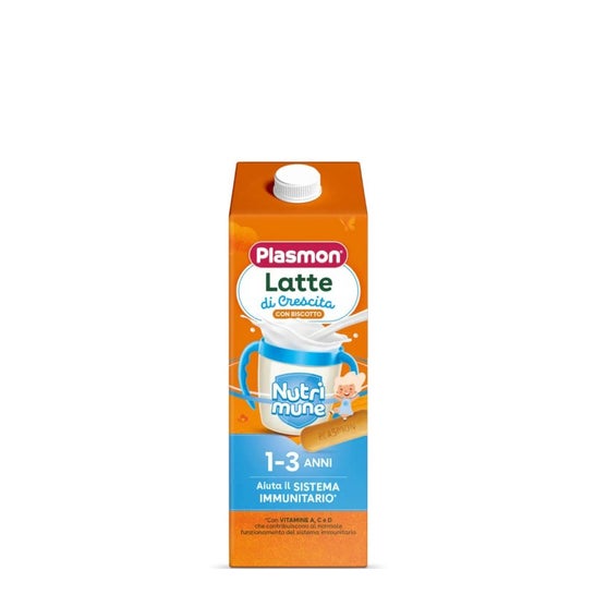 Plasmon Crecimiento Leche Galleta Nutri Mune 1-3 Años Ecológico 1L
