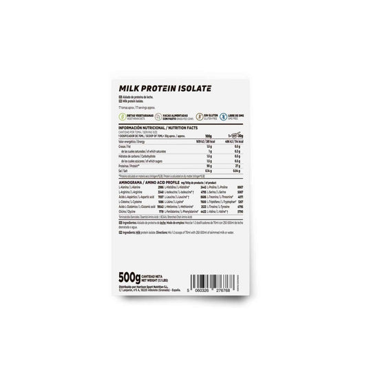 HSN Aislado de Proteína de Leche Sin Sabor 500g