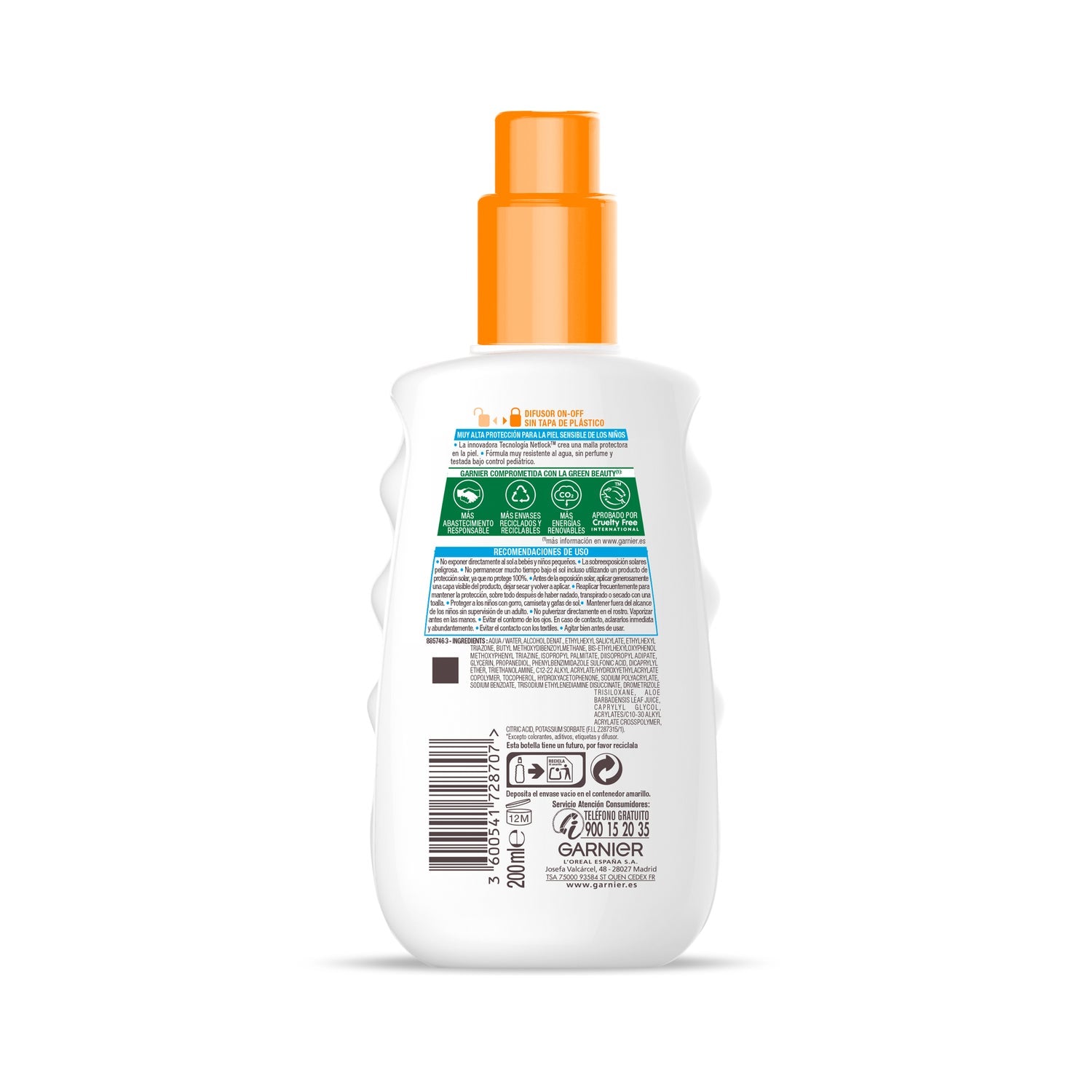 Garnier Delial Sensitive Advanced Niños SPF50+ 200ml