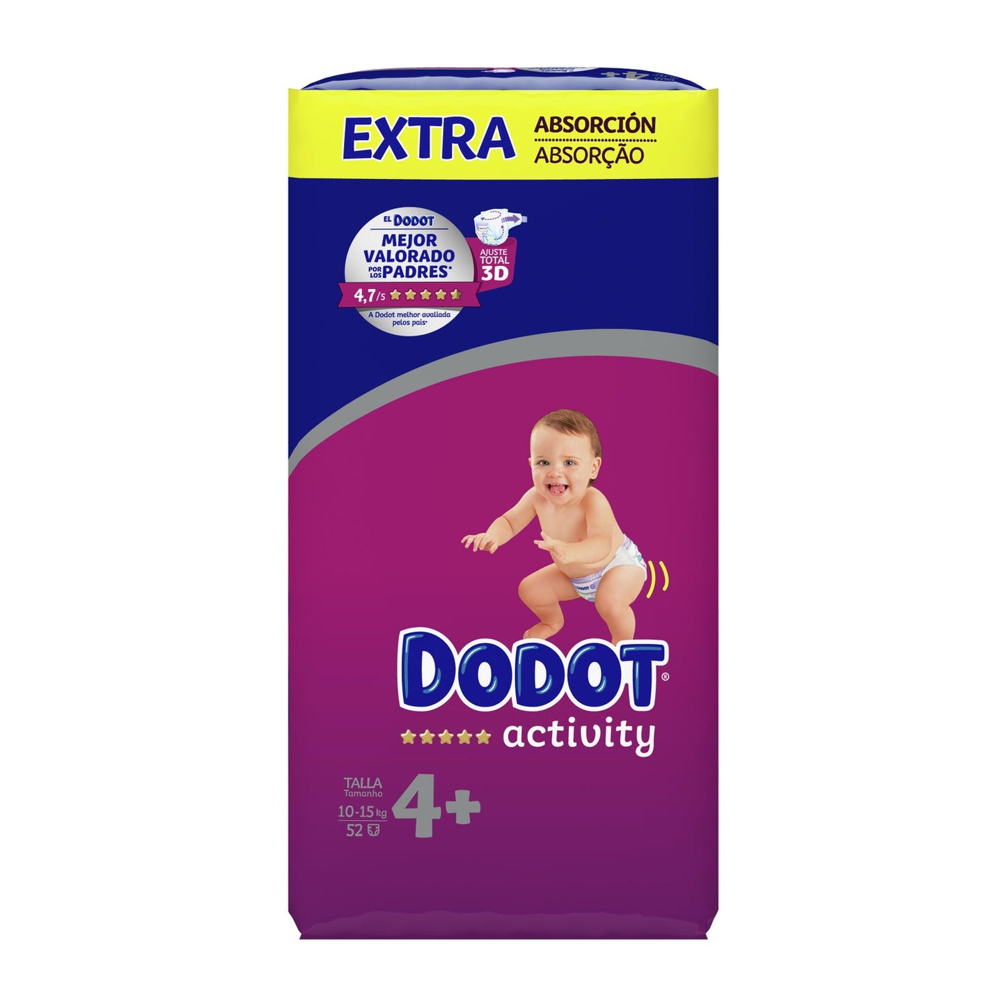 Dodot Activity Pañales T4 Extra 52uds