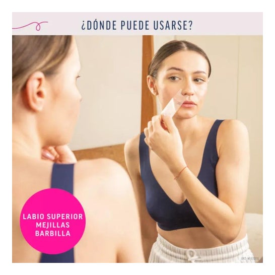 Veet Pure Bandas de Cera Depilatoria Facial Piel Sensible 40 uds