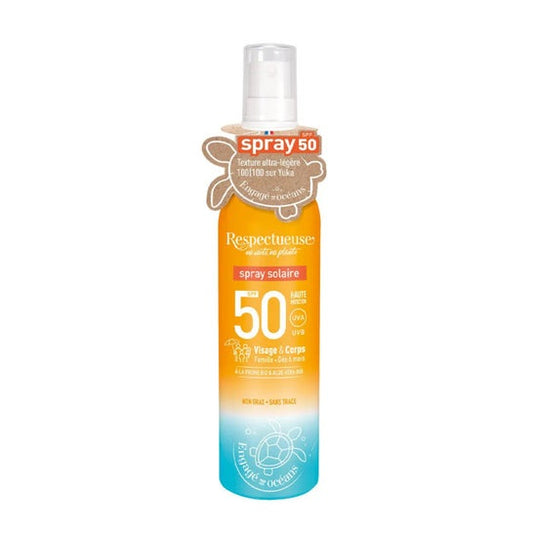 Respectueuse Spray Solaire SPF50 Visage & Corps 100ml