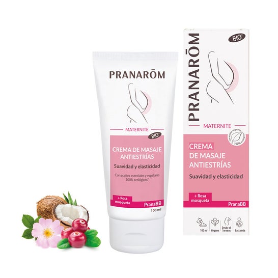 Pranarôm PranaBB Maternidad Crema de Masaje Antiestrías BIO 100ml
