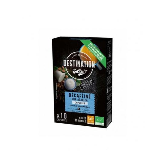 Destination Café Pur Arábica Descafeinado Bio 10 uds