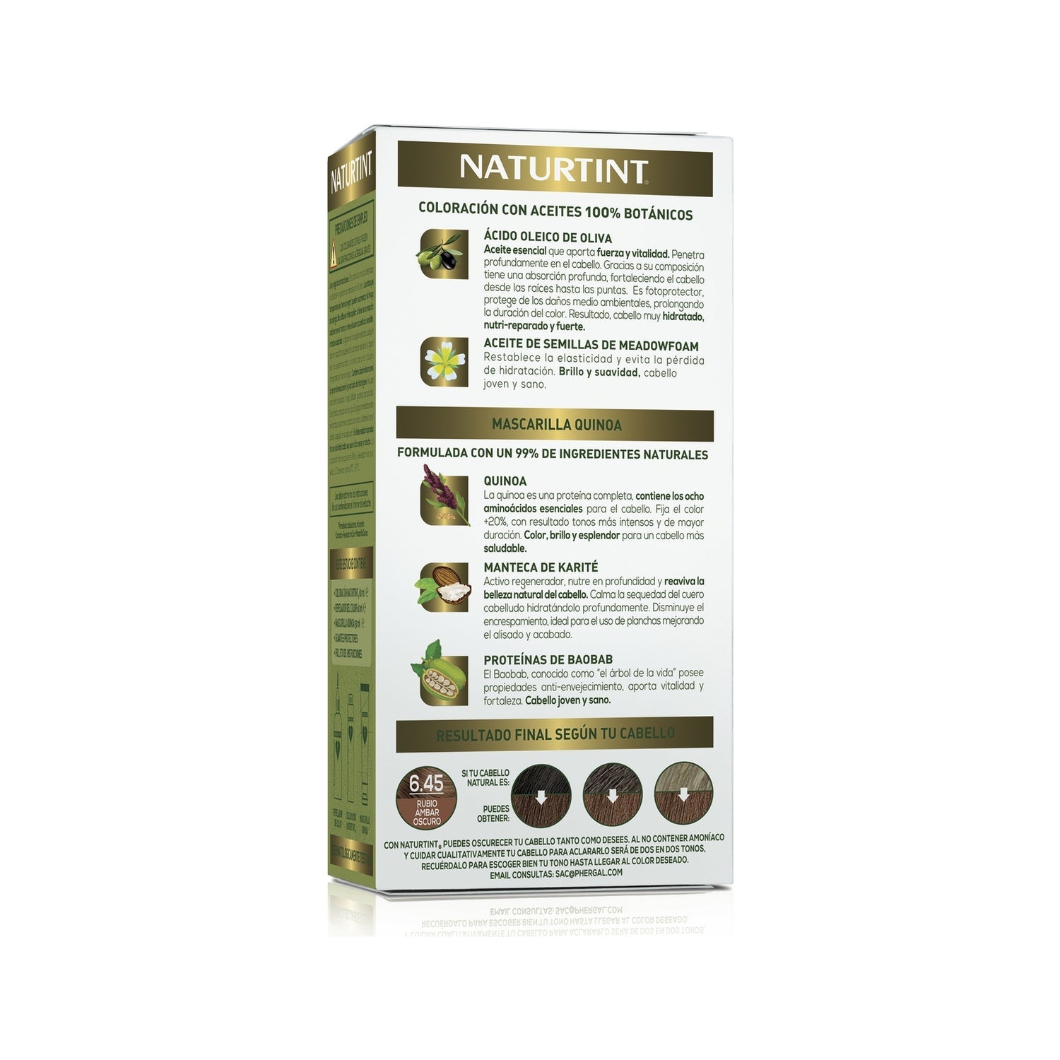 Naturtint Tinte 6.45 RuBio Ámbar Oscuro