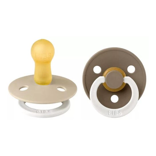 Bibs Chupetes Vanilla Glow & Dark Oak 2uds