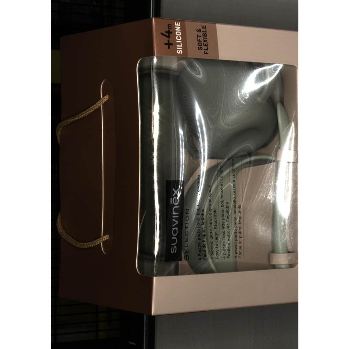 Suavinex Vajilla Silicona Soft & Flexible Mint 4uds