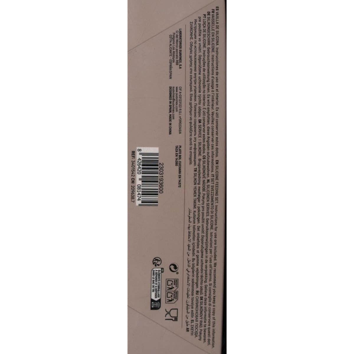 Suavinex Vajilla Silicona Soft & Flexible Mint 4uds