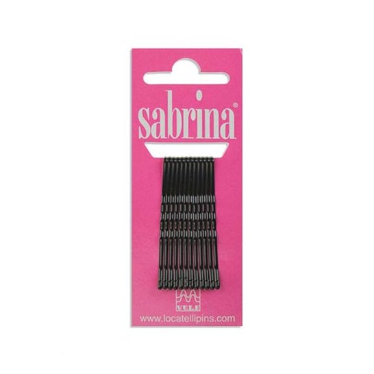 Eurostil Sabrina Clips 48 mm Negro 12 uds