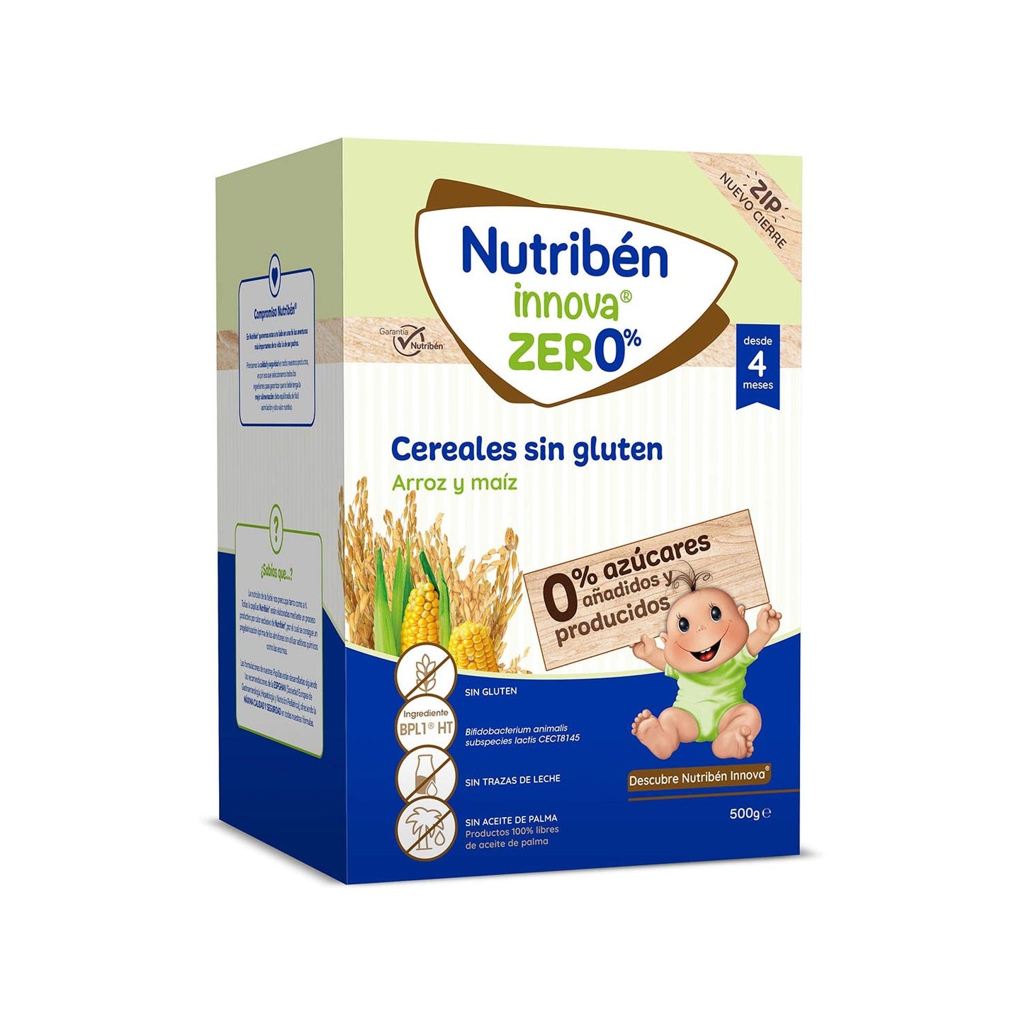 Nutriben Innova Zero% Cereales Sin Gluten Arroz y Maíz 500g