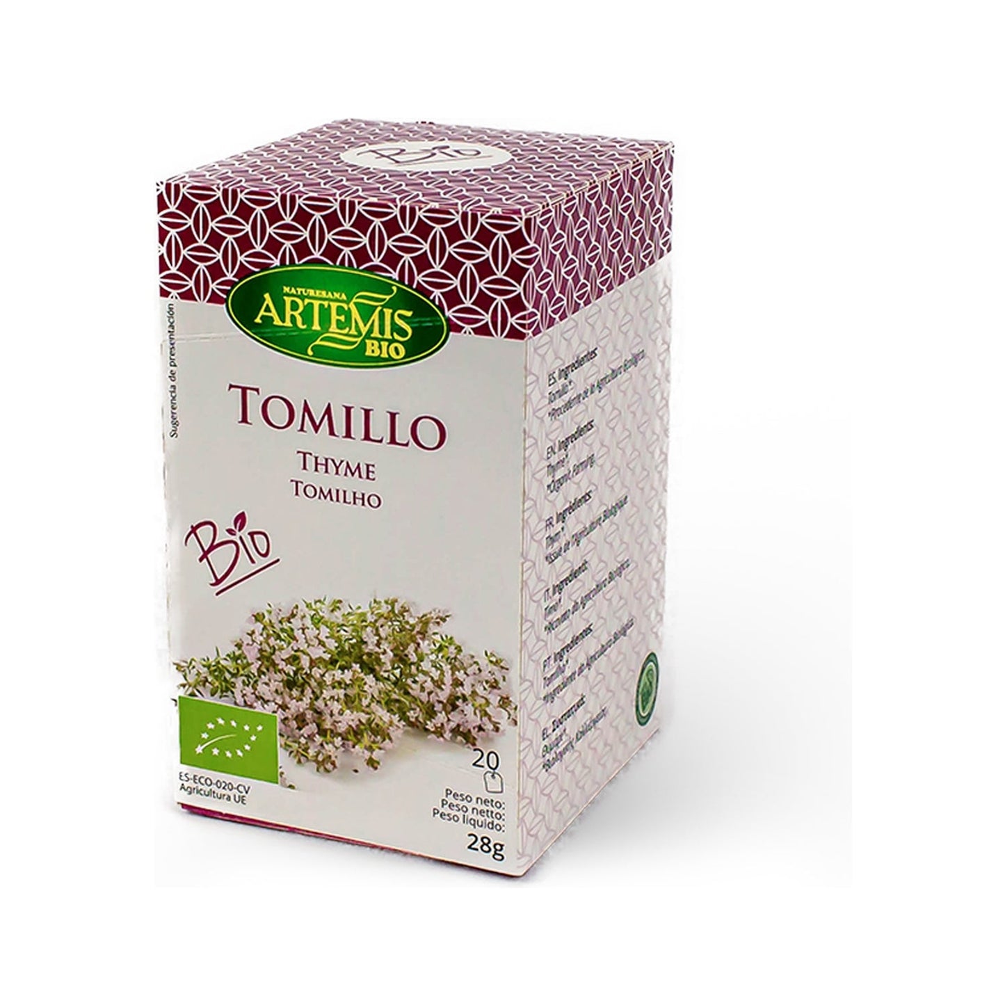 Artemis Tomillo Infusión Bio 20uds