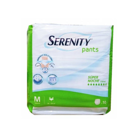 Serenity Pañales Pants Super Noche Talla M 10uds
