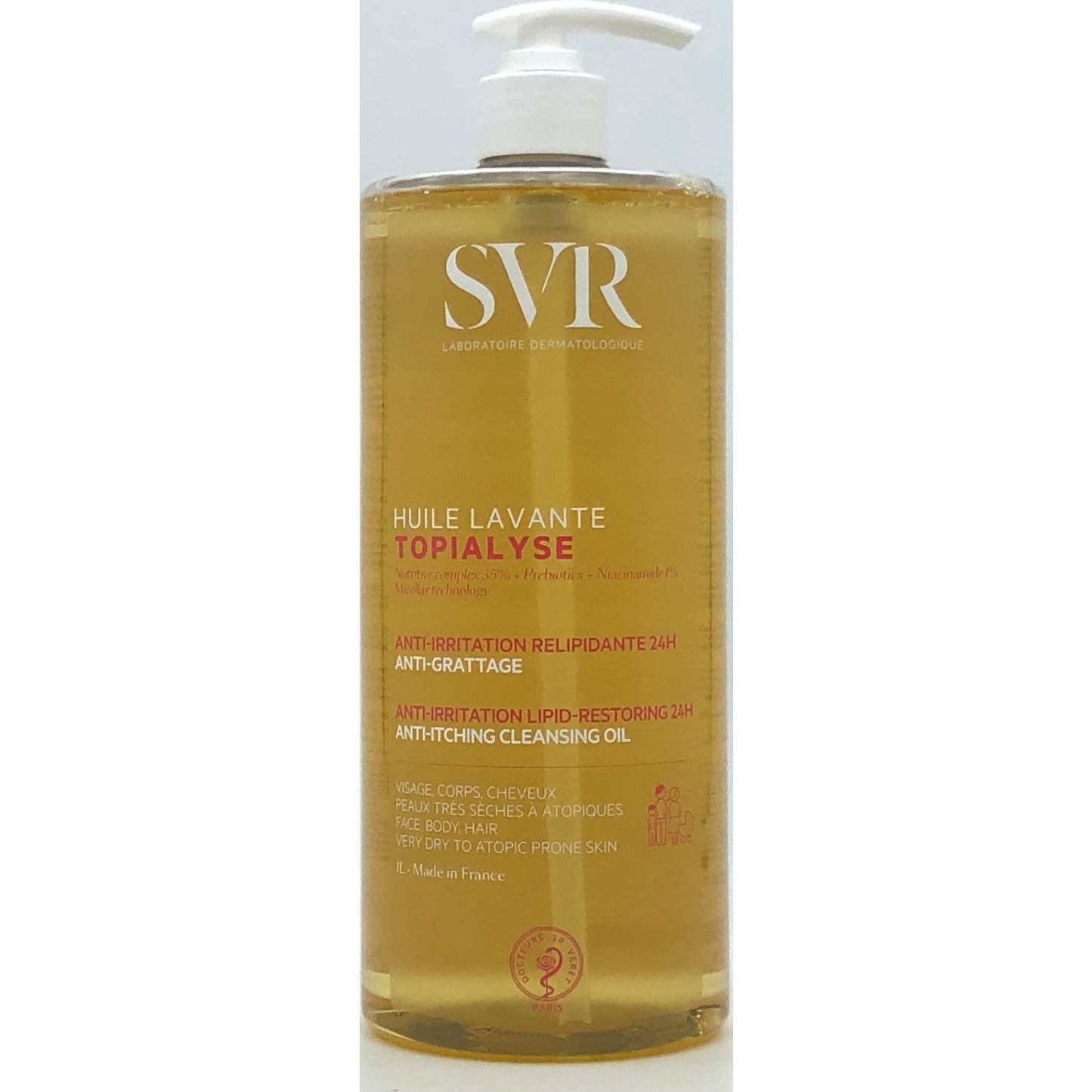 SVR Topialyse Huile Lavante Aceite Limpiador Relipidizante 24H 1L
