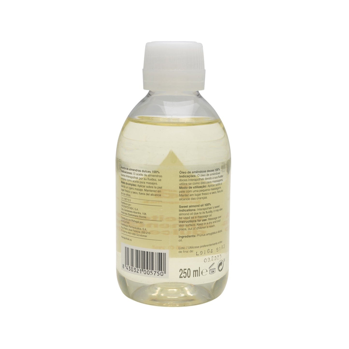 Interapothek aceite de almendras dulces 250ml