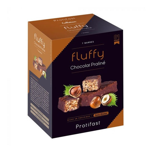 Protifast Fluffy Chocolate Praliné Barritas 7uds