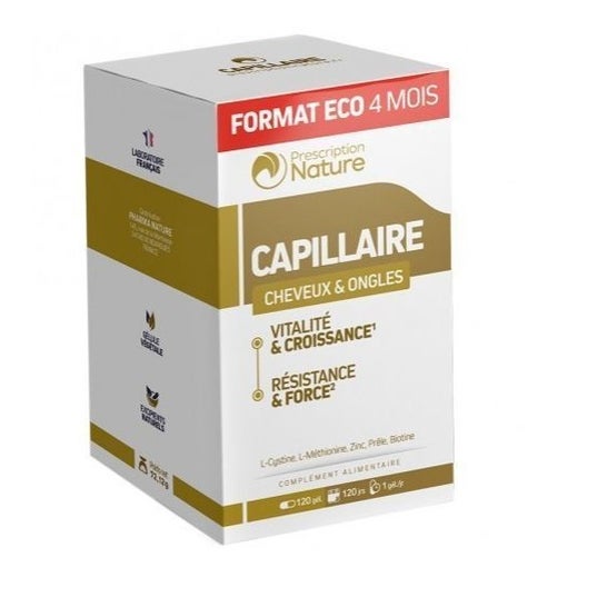 Prescription Nature Cabello y Uñas 120 Perlas