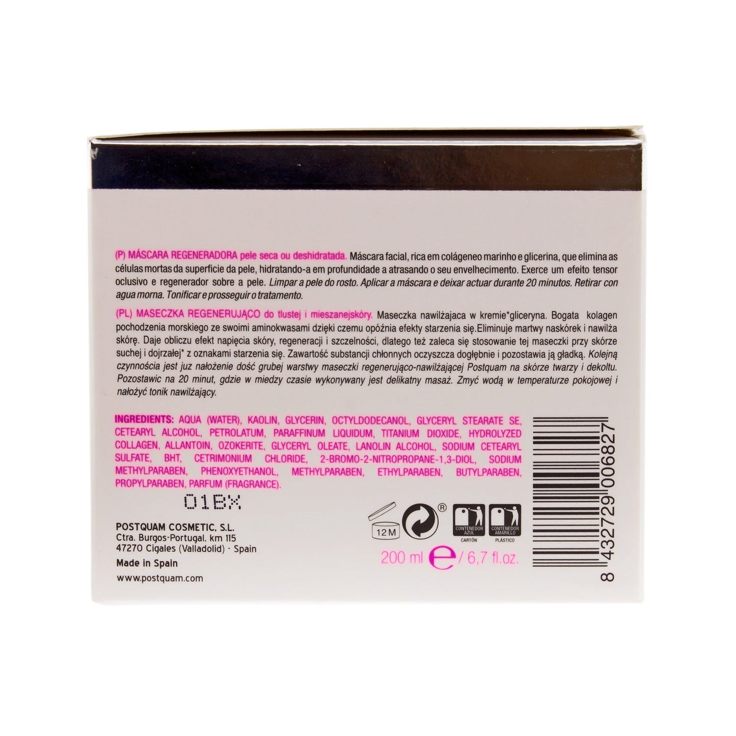 Postquam mascarilla regeneradora 200ml