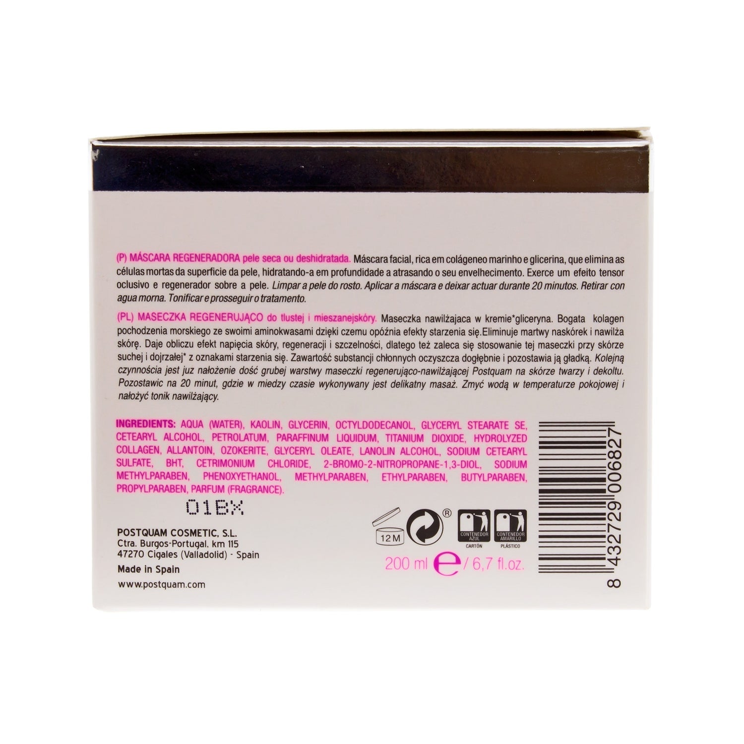 Postquam mascarilla regeneradora 200ml