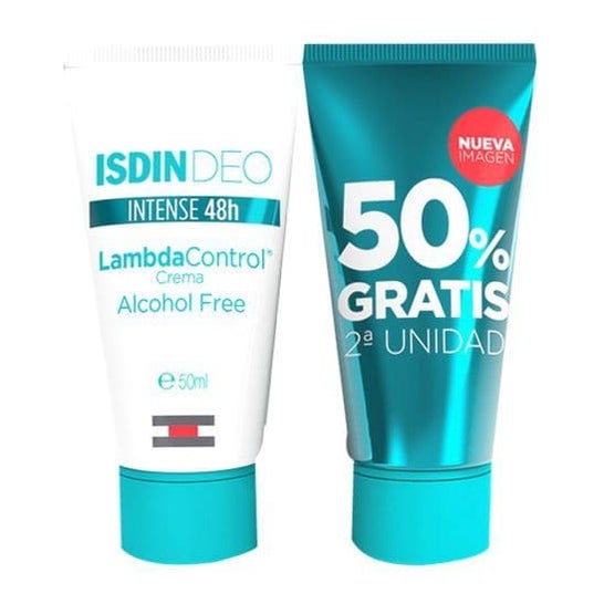 ISDIN Deo Lambda Control Intense 48h Alcohol Free Crema 2x50ml