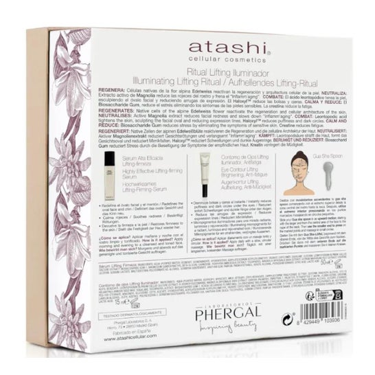 Atashi Cofre Antiedad Serum + Contorno + Cuchara de Jade