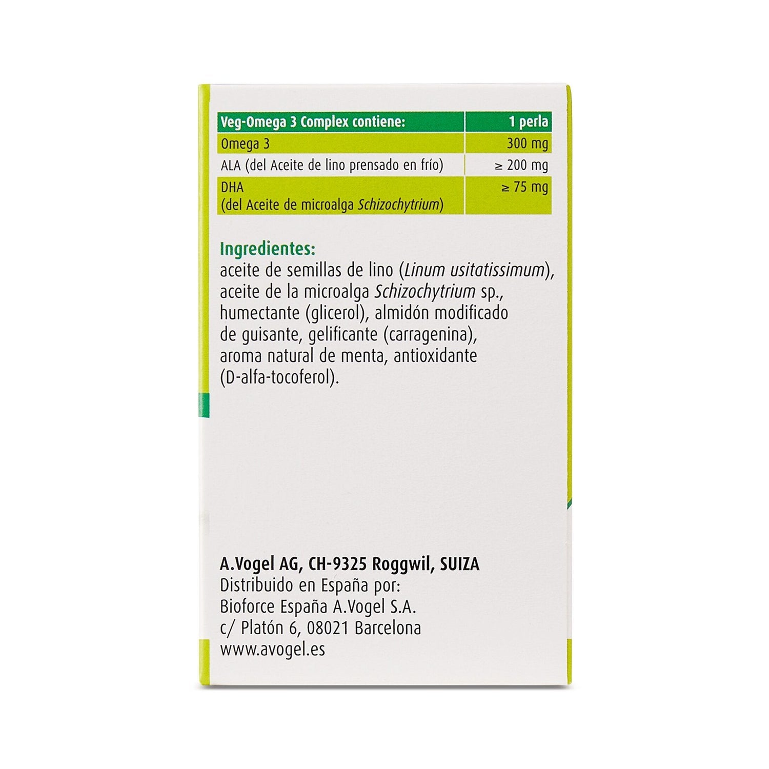 A. Vogel Veg-Omega3 Complex 30 perlas
