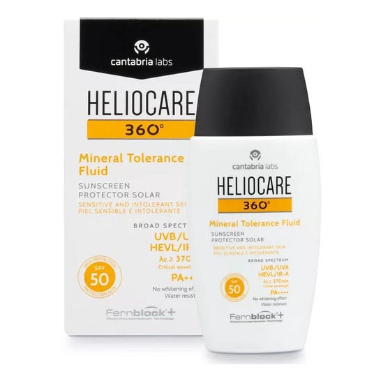 Heliocare 360º Mineral Tolerance Fluid Protector Solar SPF50 50ml