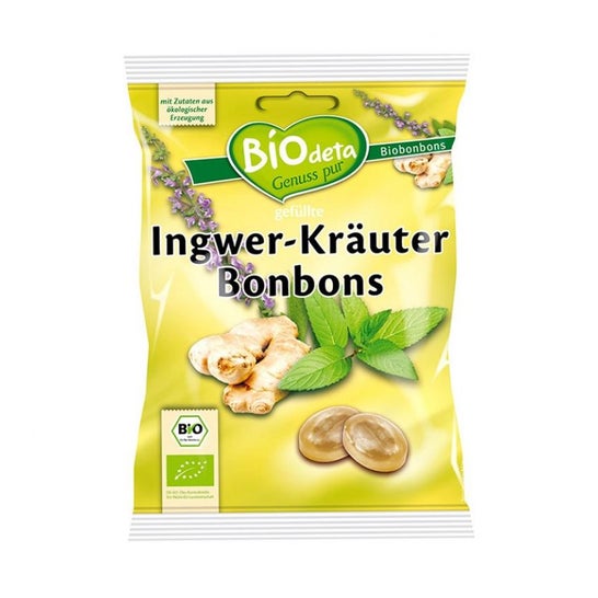 Biodeta Caramelo Jengibre Hierbas 75g