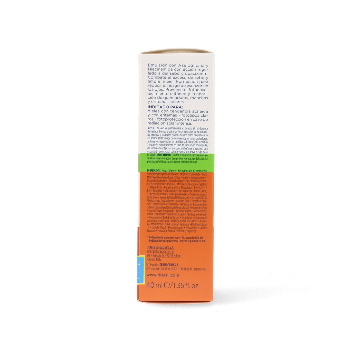 Rilastil Sun System Acnestil Crema Seborreguladora SPF50+ 40ml
