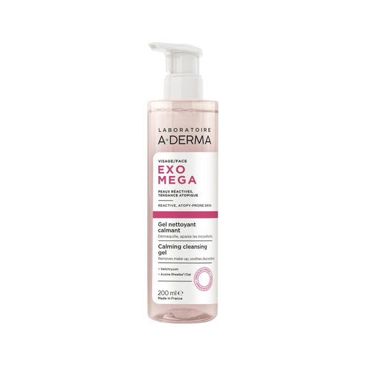 A-Derma Exomega Gel Limpiador Facial Calmante 200 ml