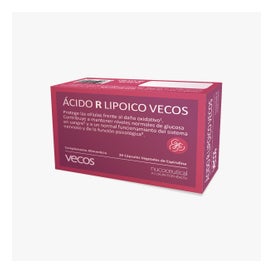 Vecos Nucoceuticals Ácido R Alfa Lipoico 600mg 30caps