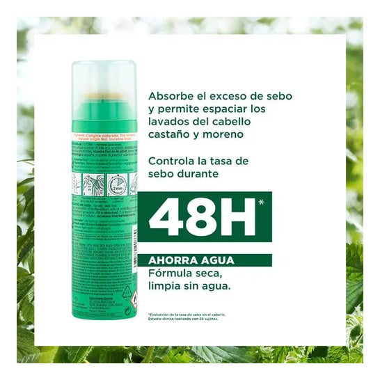Klorane Champú Seco a la Ortiga Cabello Castaño 150ml