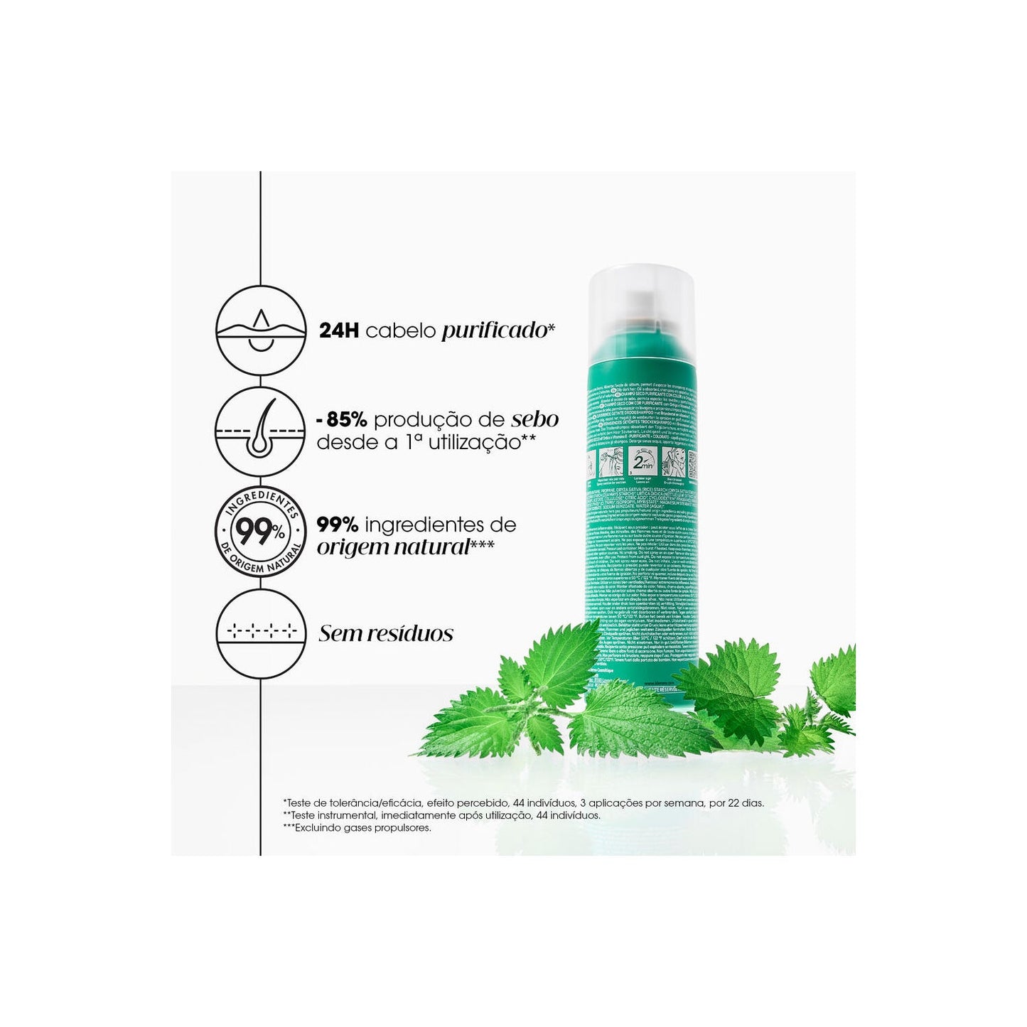 Klorane Champú Seco a la Ortiga Cabello Castaño 150ml