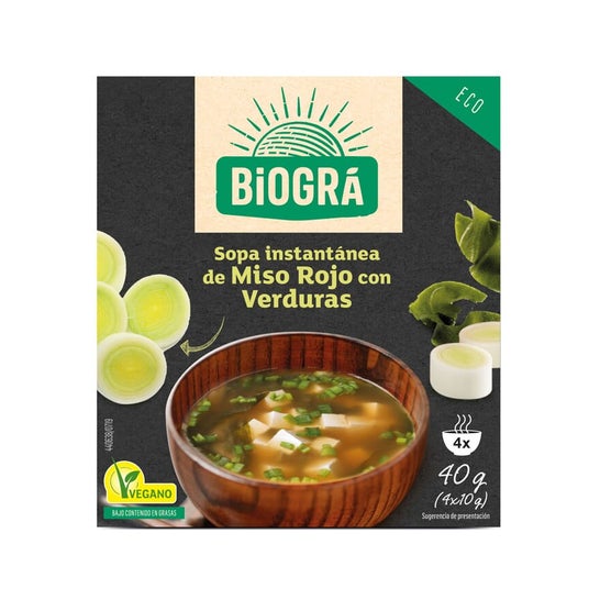 Biográ Sopa de Miso con Verduras 4 sobres X 10 g