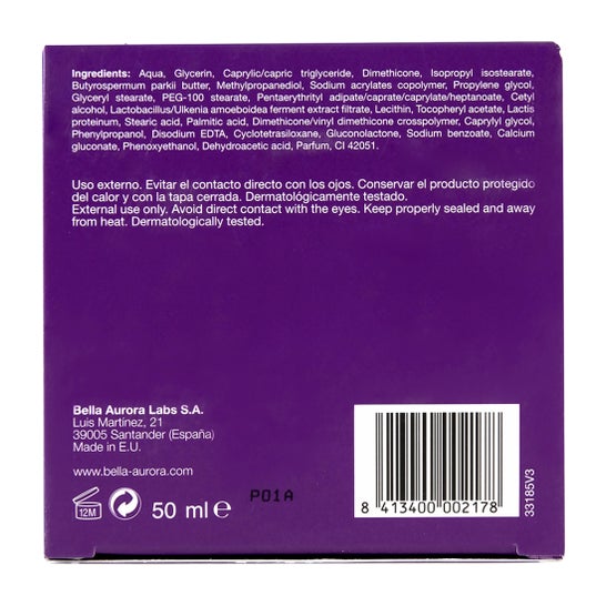 Bella Aurora Skin Solution Night Solution Bálsamo Nutritivo Reparador 50ml