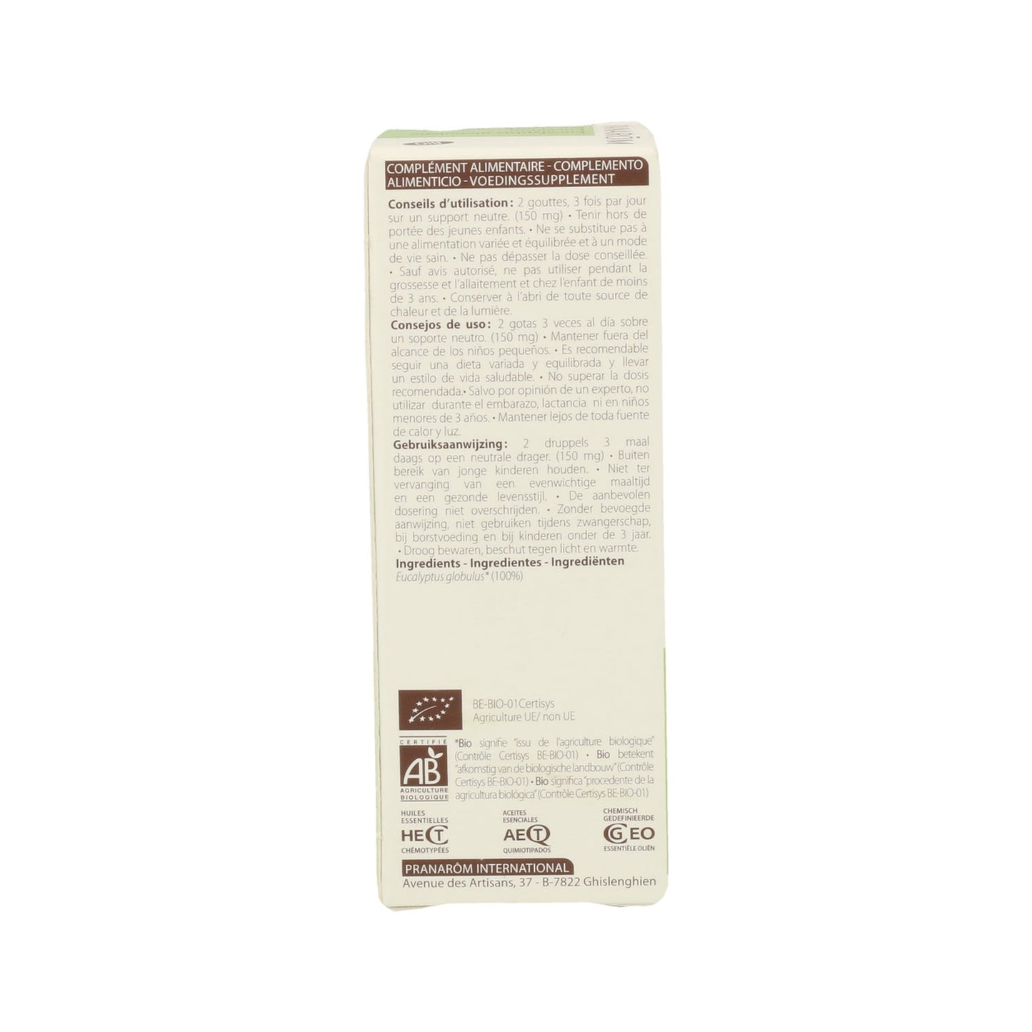 Pranarôm Aceite Esencial de Eucalipto BIO 10ml