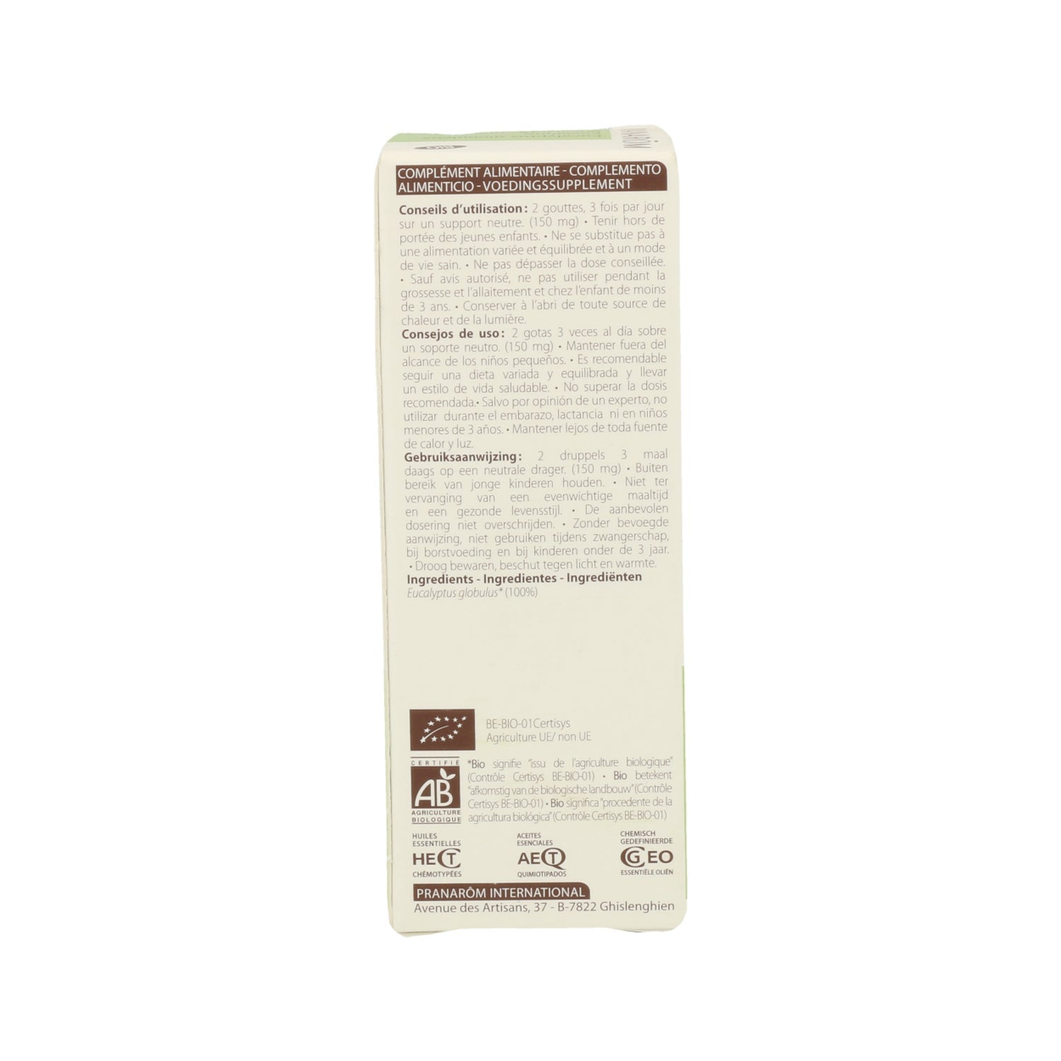 Pranarôm Aceite Esencial de Eucalipto BIO 10ml