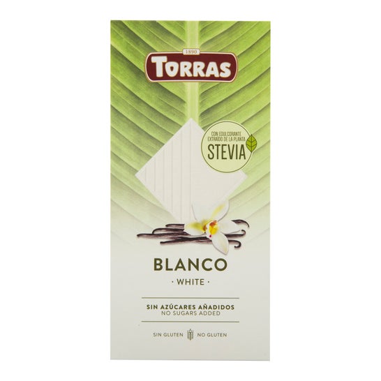Torras Stevia Chocolate Blanco 100 g
