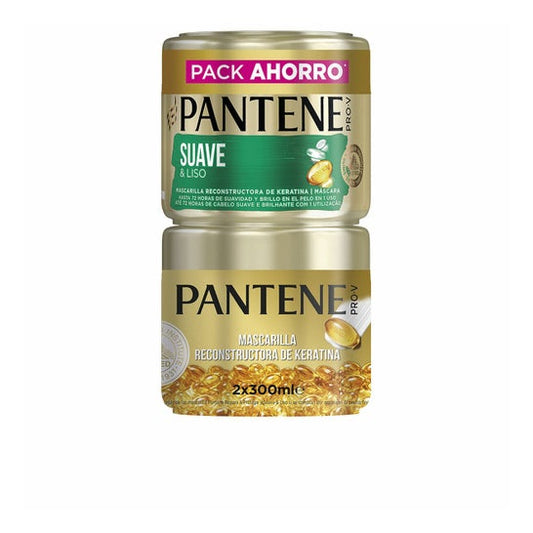 Pantene Suave y Liso Mascarilla Capilar 2x300 ml