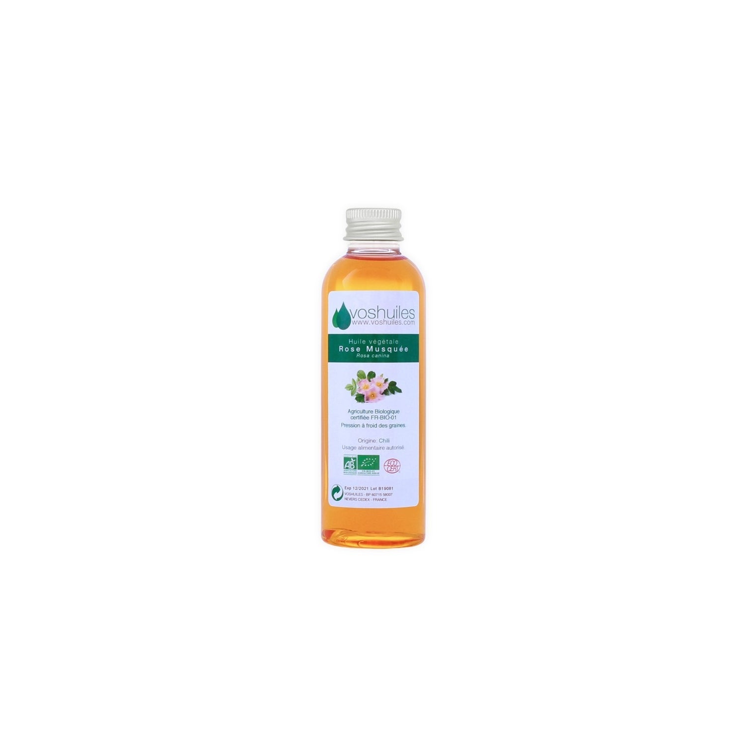Voshuiles Aceite Vegetal BIO de Rosa Mosqueta 250 ml