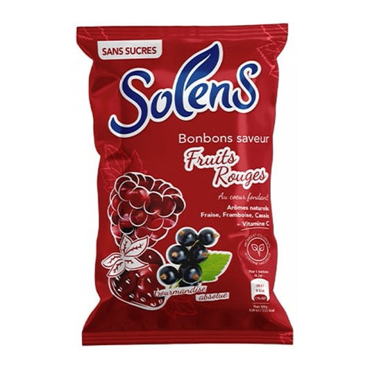 Solens Caramelos Sabor Frambuesa Cassis sin Azúcar 100 g