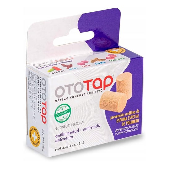 OtoTap Tapones Oídos Espuma 6uds
