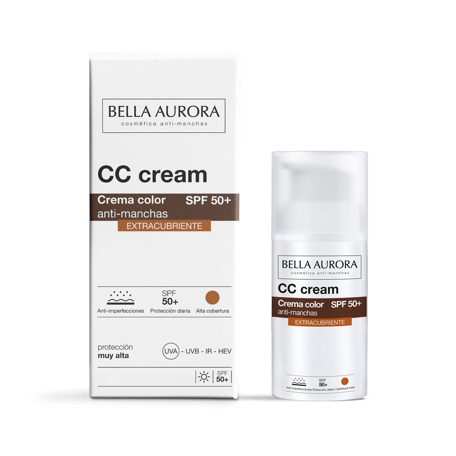 Bella Aurora CC Cream Anti-Manchas SPF50+ ExtraCubriente 30ml