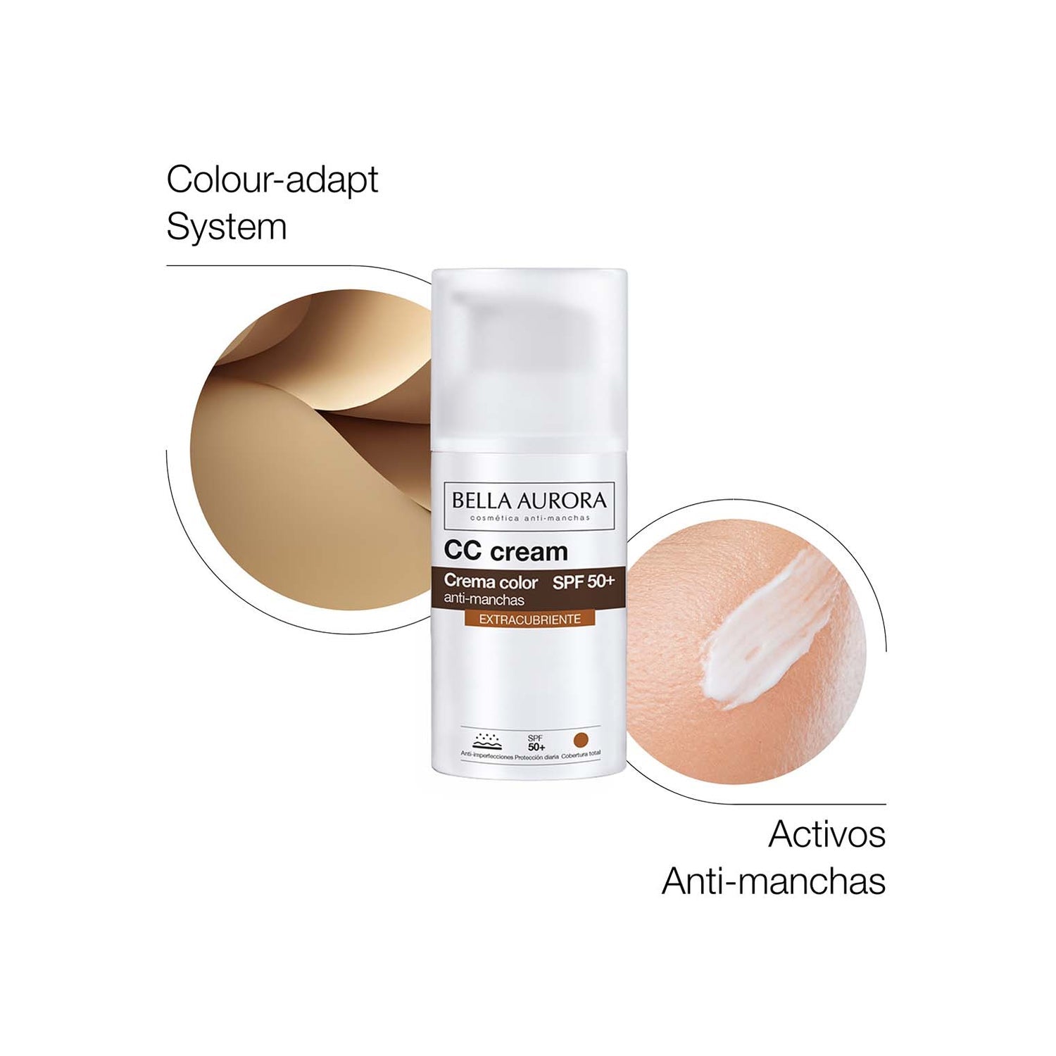 Bella Aurora CC Cream Anti-Manchas SPF50+ ExtraCubriente 30ml