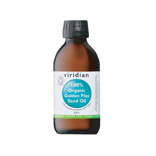 Viridian 100% Aceite de Lino Dorado Bio 200ml