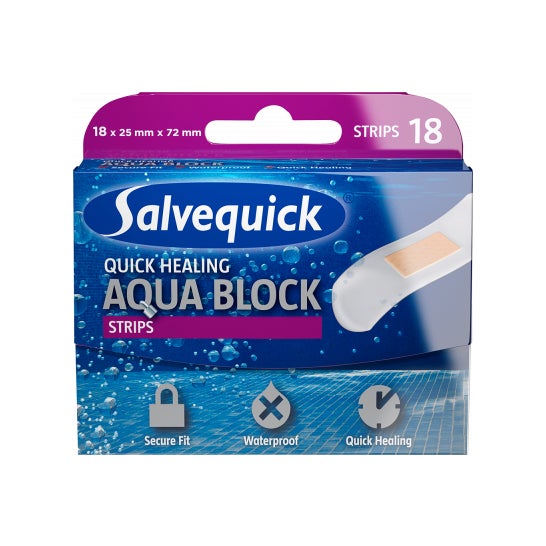 Salvequick Apósitos Aqua Block 18uds