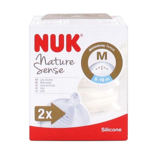 Nuk Tetina Nature Sense 6-18 M Silicona 2 Uds