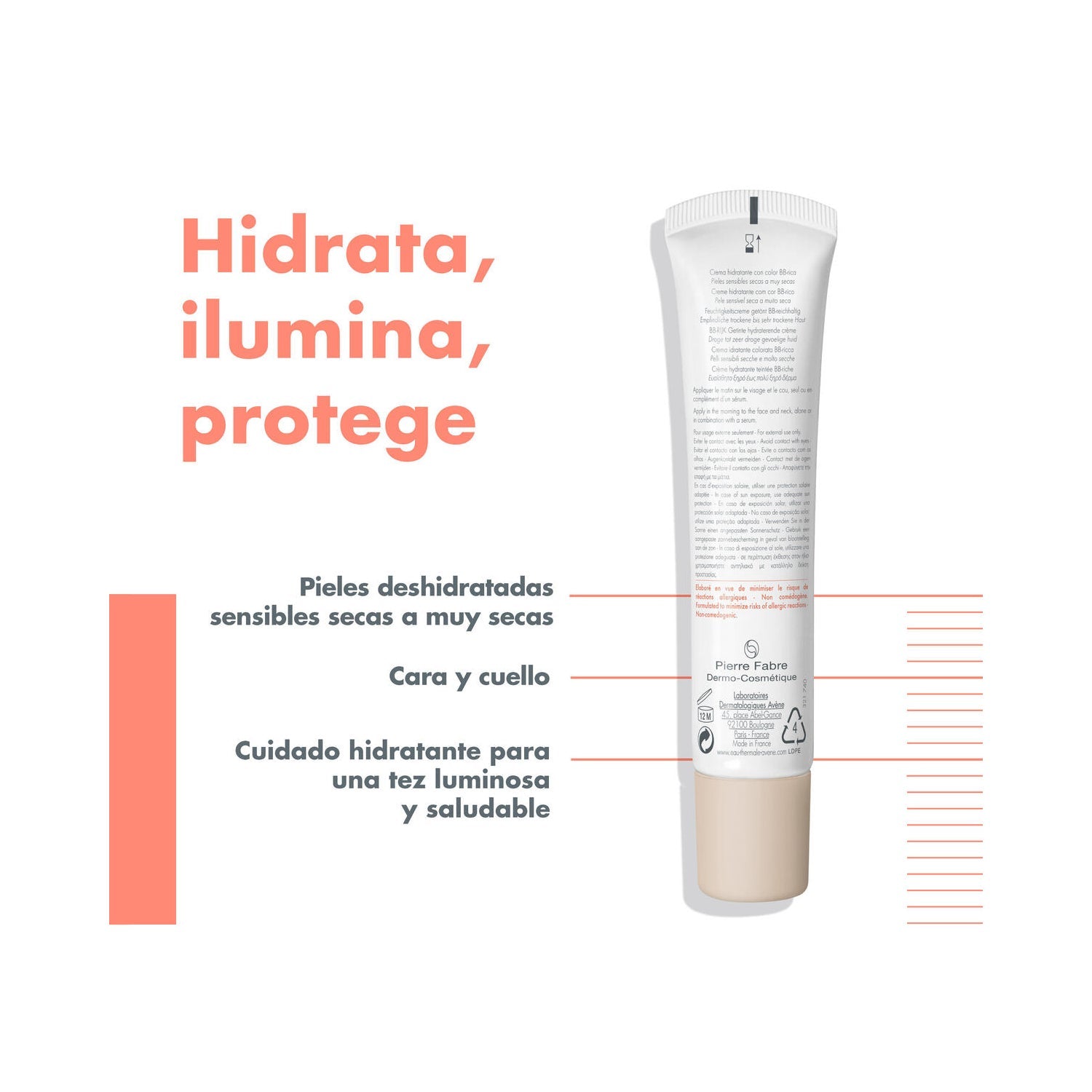 Avène Hydrance BB Rica Crema Hidratante SPF30 40ml