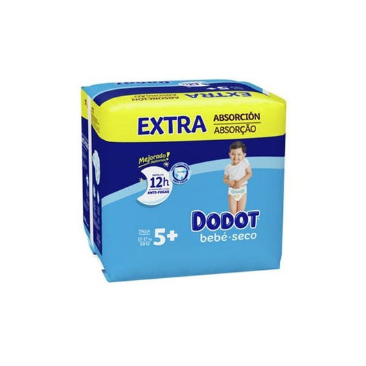 Dodot Fraldas Bebé Seco Tamanho 5+ 13-18kg 58 Unidades