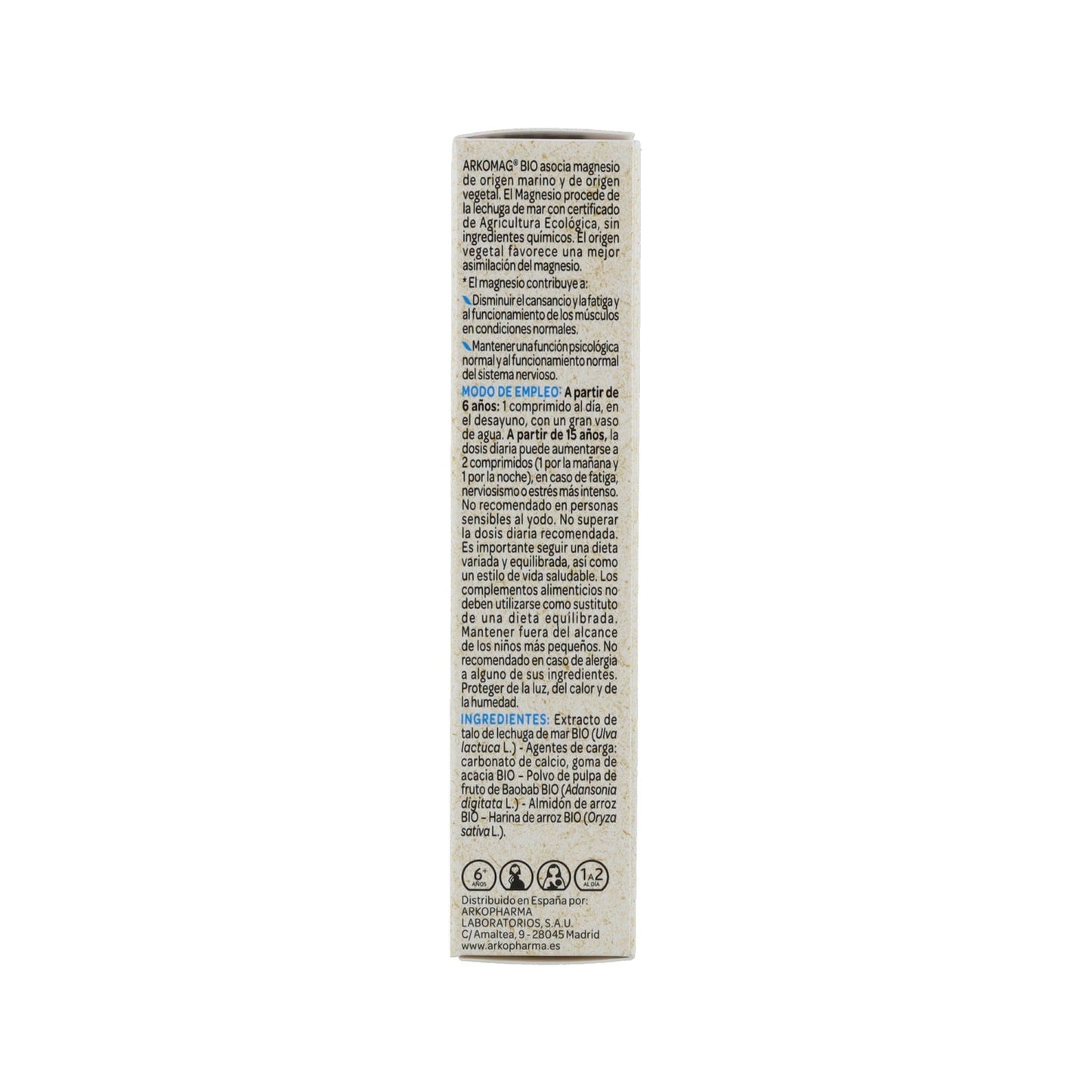 Arkopharma Arkomag BIO Magnesio Marino + Vegetal 30comp