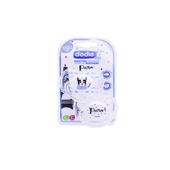 Dodie Chupete Anatómico Silicona +18m Paris nº88 2 uds